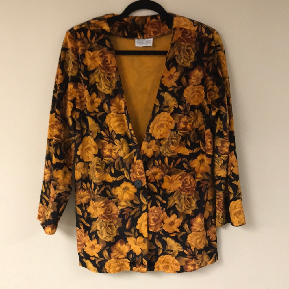 Vintage floral blazer